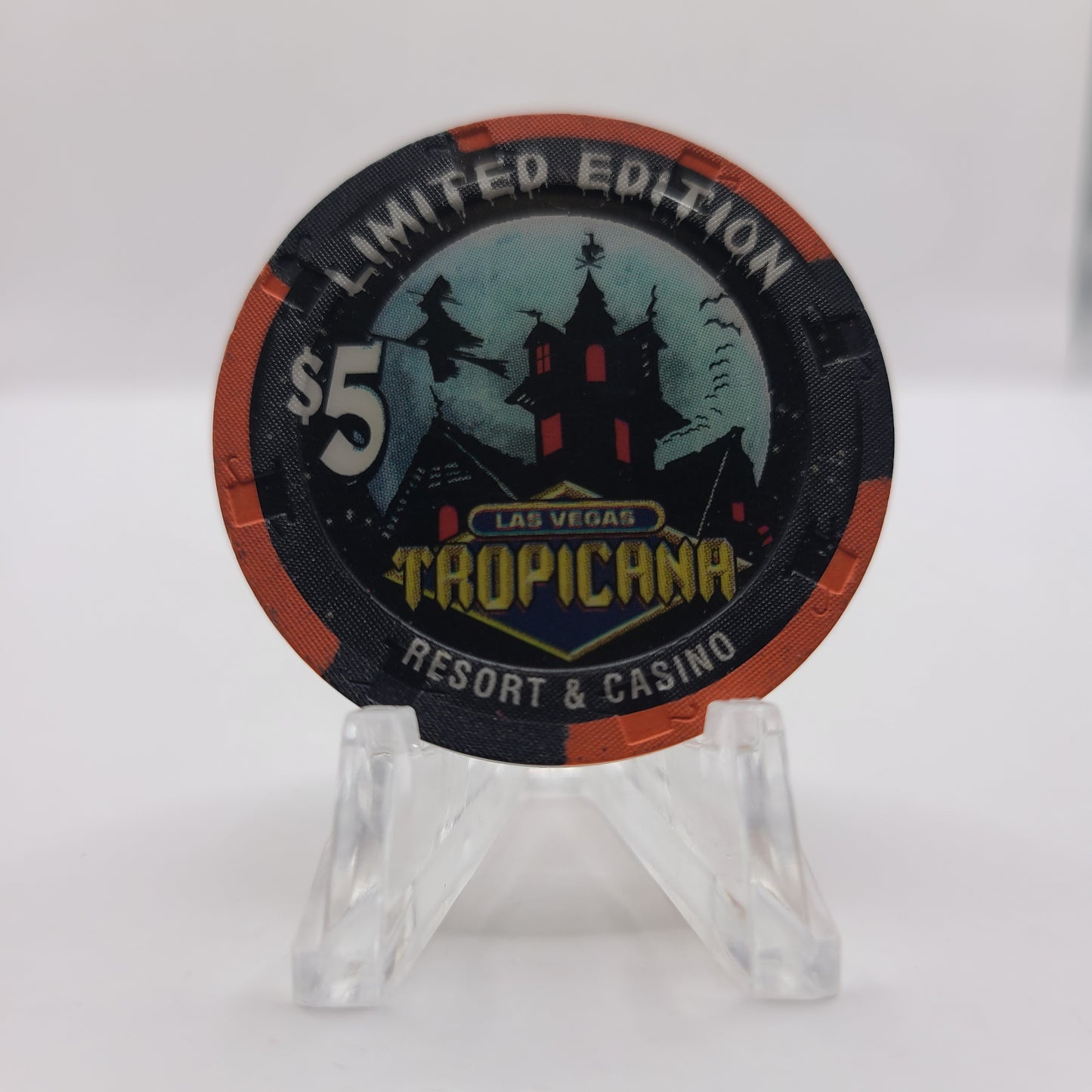 Tropicana Hotel Casino Las Vegas Nevada 1998 "Halloween" $5 Chip V3546 "LIMITED EDITION"