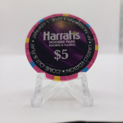 Harrah's Hoosier Park Racing & Casino Anderson Indiana 2020 "LIMITED" $5 Chip