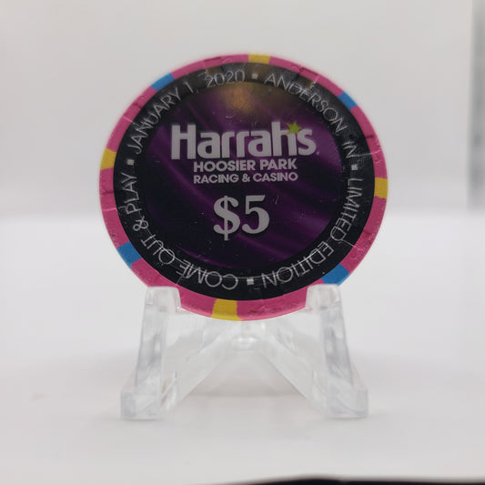 Harrah's Hoosier Park Racing & Casino Anderson Indiana 2020 "LIMITED" $5 Chip