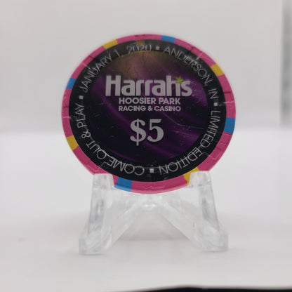 Harrah's Hoosier Park Racing & Casino Anderson Indiana 2020 "LIMITED" $5 Chip