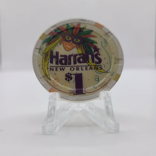 Harrah's Casino New Orleans Louisiana $1 Chip "CIRCULATED"