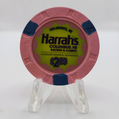 Harrah's Racing & Casino Columbus Nebraska 2024 $2.50 Chip