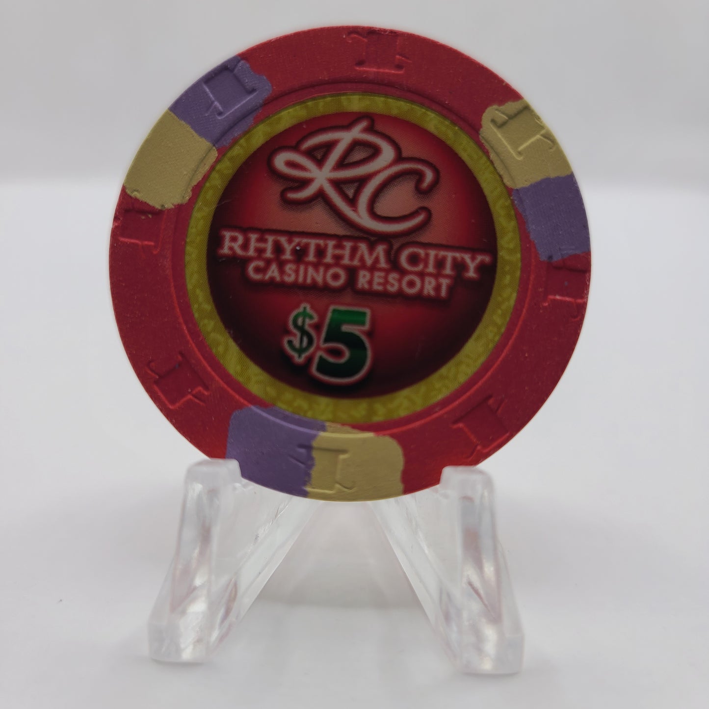 Rhythm City Casino Davenport Iowa 2021 $5 Chip