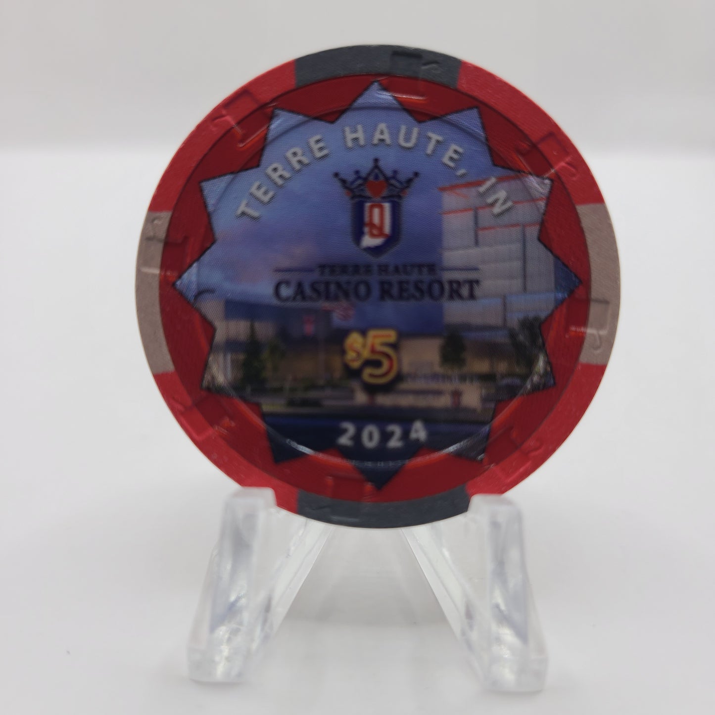 Terre Haute Casino Resort Terre Haute Indiana 2024 "GRAND OPENING" $5 Chip