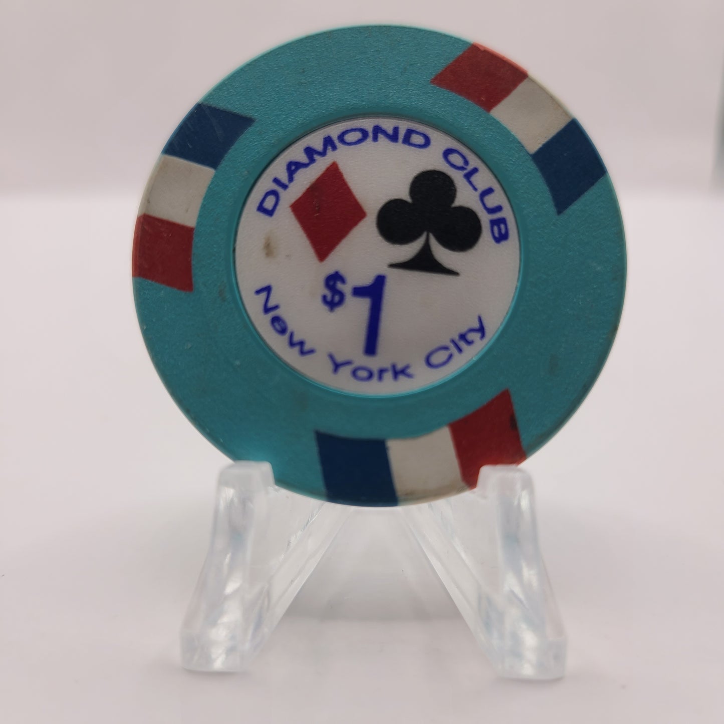 Diamond Club Card Room New York New York $1 Chip