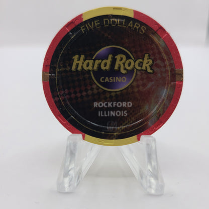 Hard Rock Casino Rockford Illinois 2024 "GRAND OPENING" $5 Chip