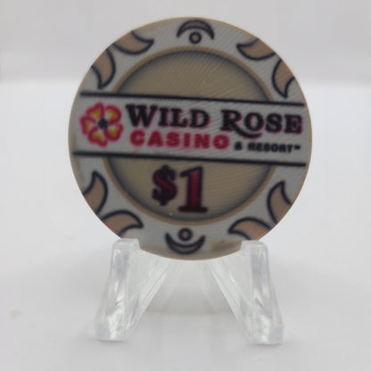 Wild Rose Casino Emmetsburg Iowa 2012 $1 Chip