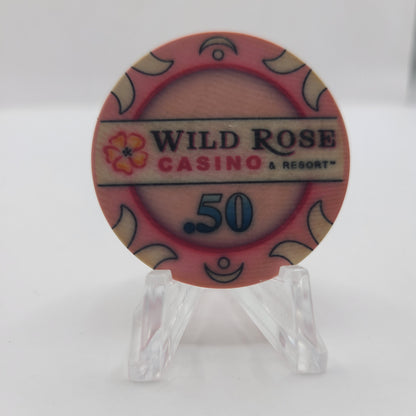 Wild Rose Casino Emmetsburg Iowa 2012 $.50 Chip