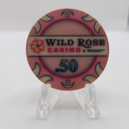 Wild Rose Casino Emmetsburg Iowa 2012 $.50 Chip