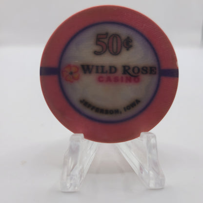 Wild Rose Casino Jefferson Iowa 2015 $.50 Chip