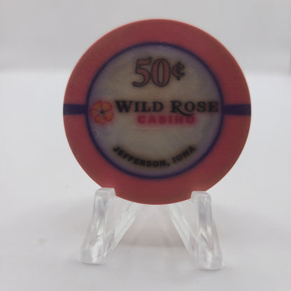 Wild Rose Casino Jefferson Iowa 2015 $.50 Chip