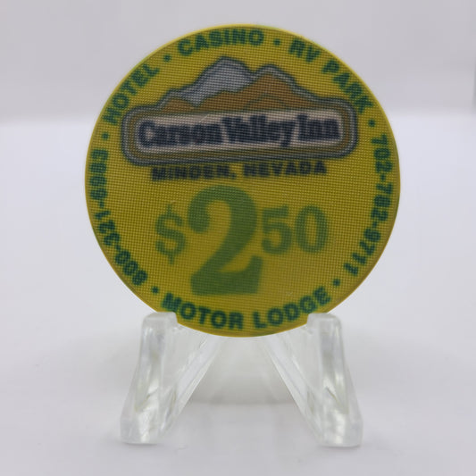 Carson Valley Inn Minden Nevada 1993 $2.50 Chip N0551