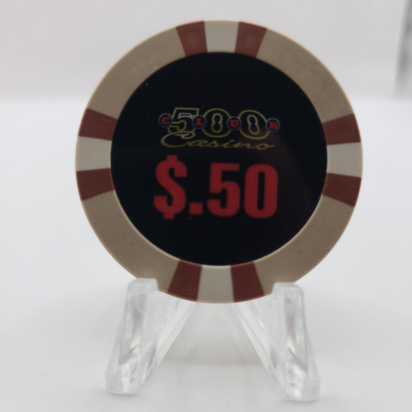 500 Club Casino "Card Room" Clovis California $.50 Chip