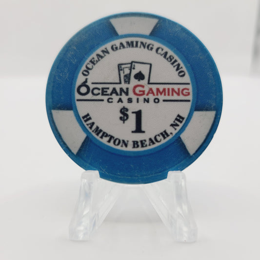 Ocean Gaming Casino "Charity"  Hampton Beach New Hampshire $1 43mm Chip