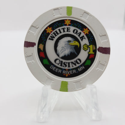 White Oak Casino Deer River Minnesota $1 Chip