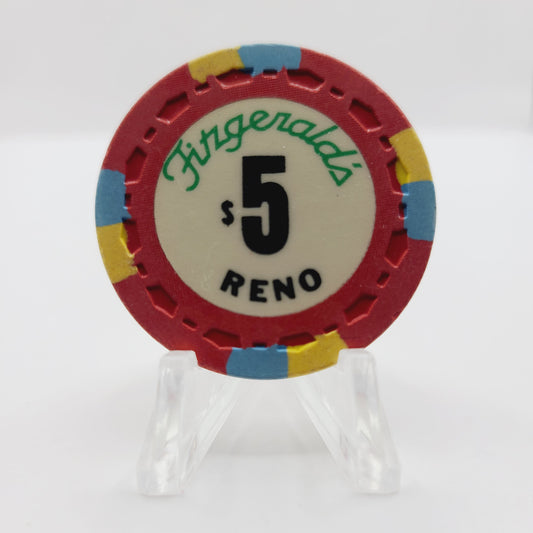 Fitzgeralds Casino Hotel Reno Nevada 1976 $5 Chip N5064