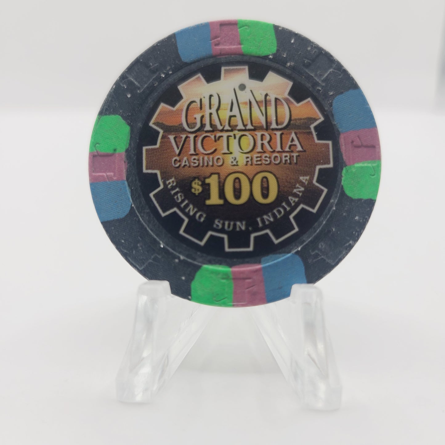 Grand Victoria "Riverboat" Casino & Resort Rising Sun Indiana $100 Chip