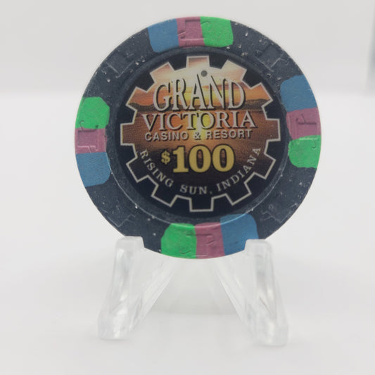 Grand Victoria "Riverboat" Casino & Resort Rising Sun Indiana $100 Chip