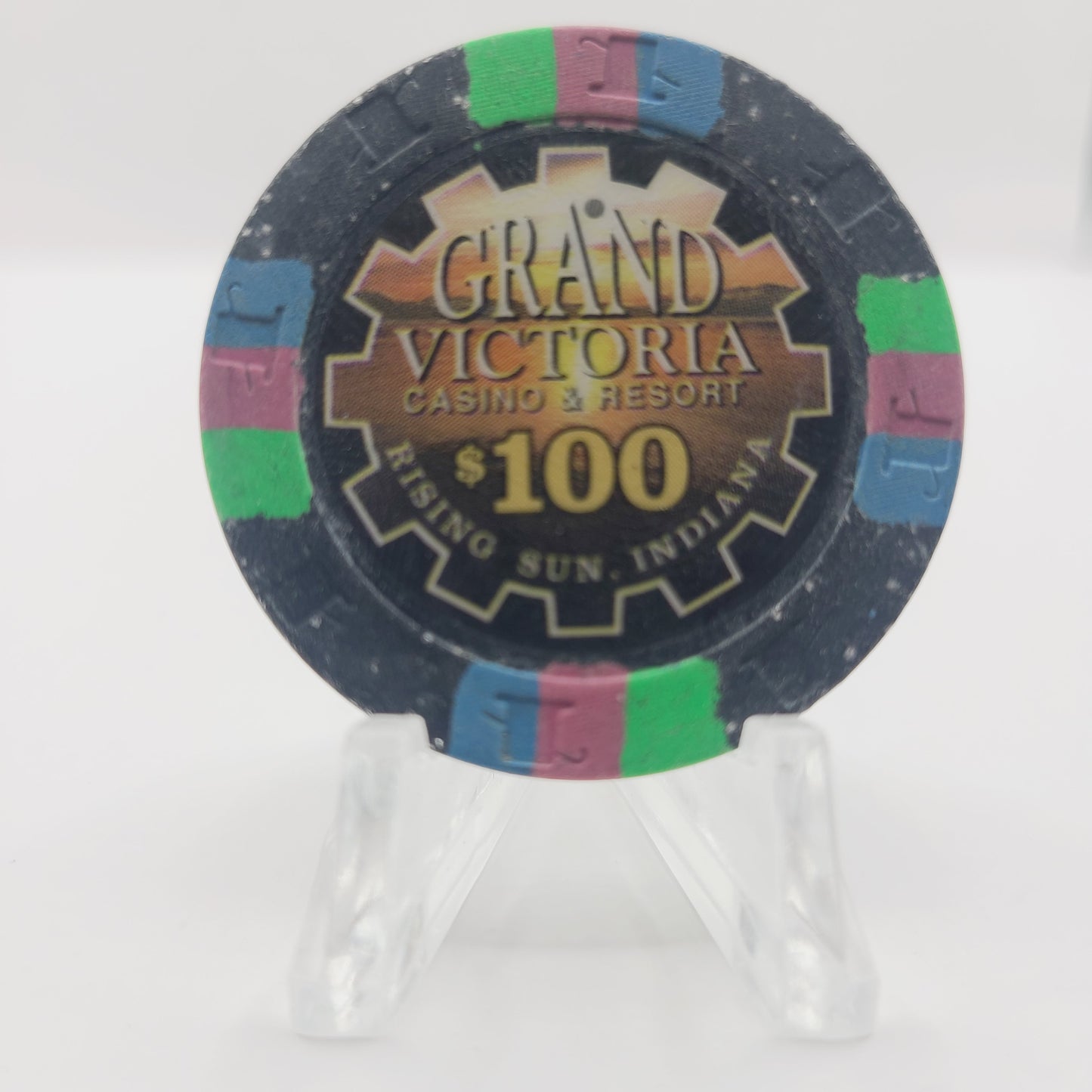 Grand Victoria "Riverboat" Casino & Resort Rising Sun Indiana $100 Chip