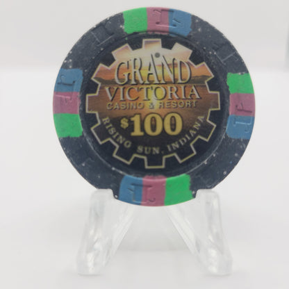 Grand Victoria "Riverboat" Casino & Resort Rising Sun Indiana $100 Chip