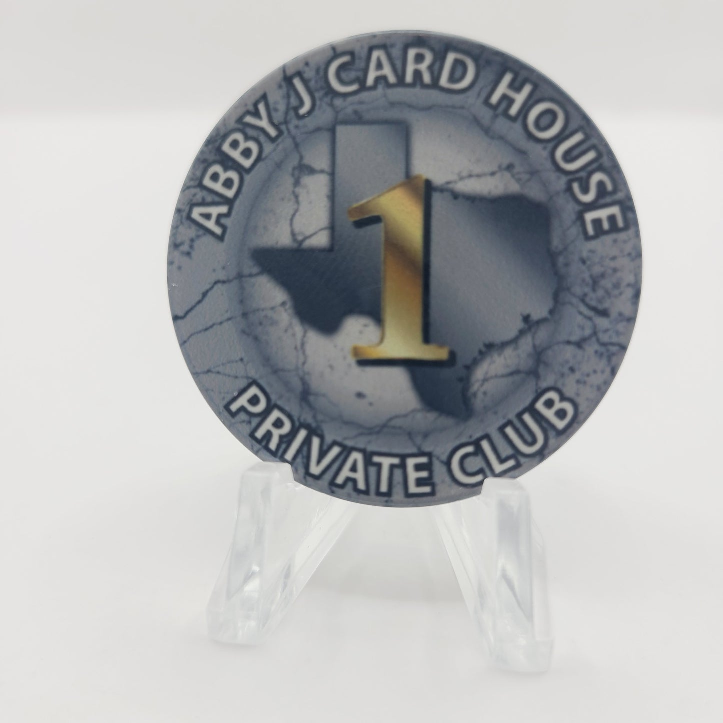 Abby J Card House Card Room San Antonio Texas $1 Chip