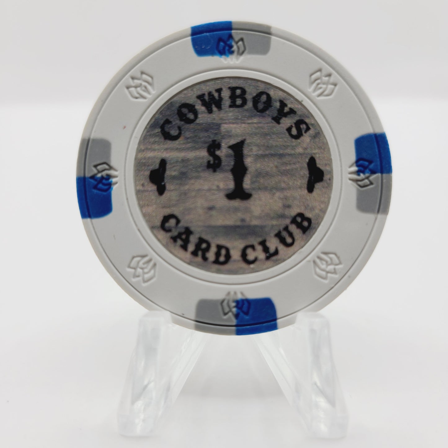 Cowboys Card Club Card Room Austin Texas $1 Chip