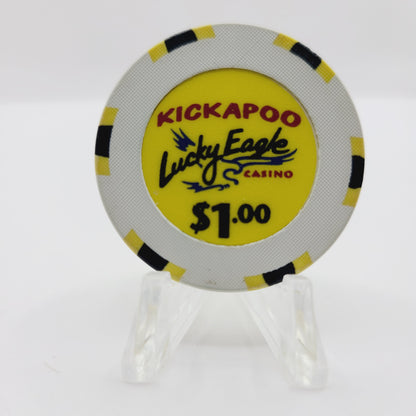 Kickapoo Lucky Eagle Casino Eagle Pass Texas $1 Chip