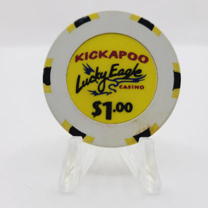 Kickapoo Lucky Eagle Casino Eagle Pass Texas $1 Chip