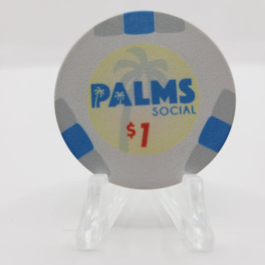 Palms Social Card Room Austin Texas $1 Chip