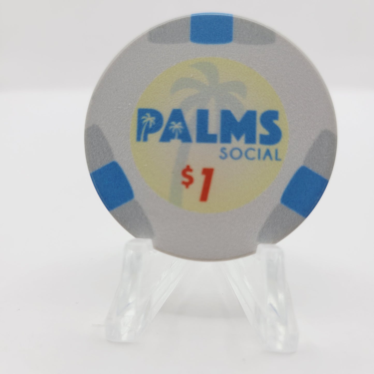 Palms Social Card Room Austin Texas $1 Chip