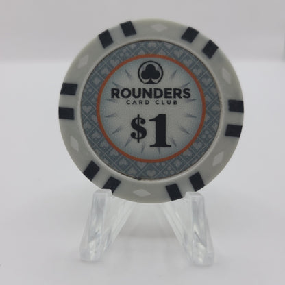 Rounders Card Club San Antonio Texas $1 Chip