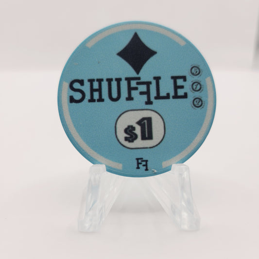 Shuffle 512 Card Room Austin Texas $1 Chip