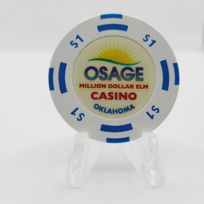 Osage "Million Dollar Elm" Casino Tulsa Oklahoma $1 Chip