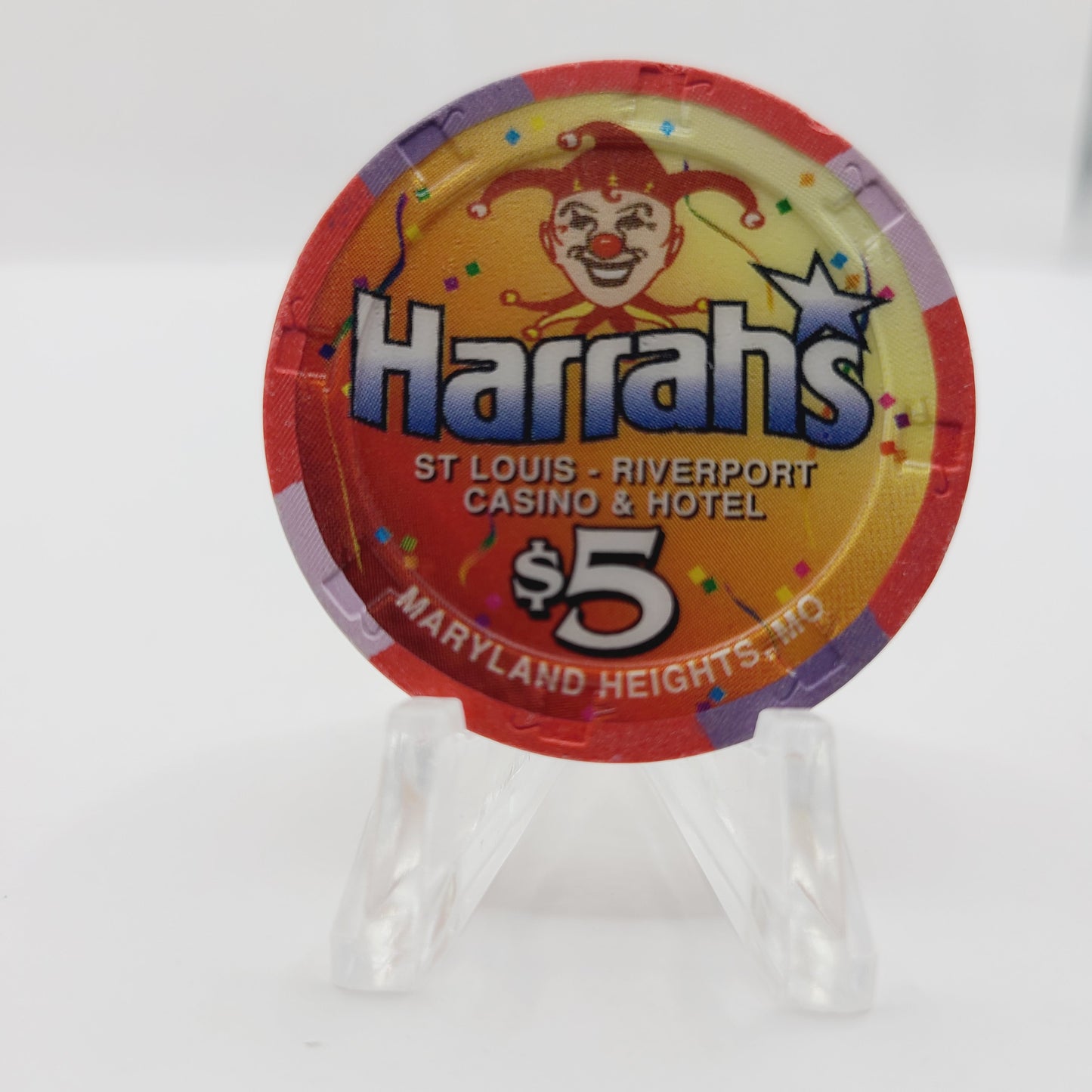 Harrah's St Louis Casino Hotel Maryland Heights Missouri $5 Chip