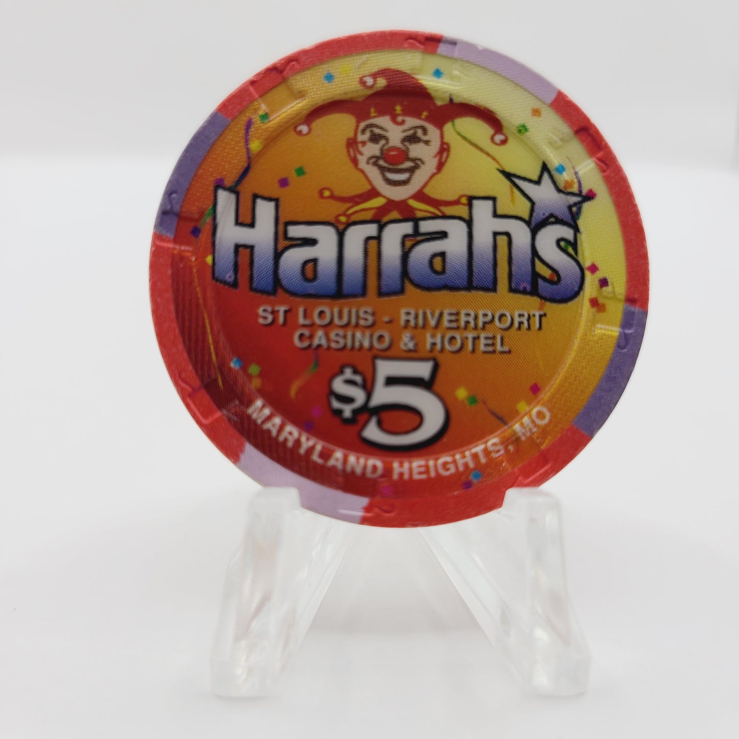 Harrah's St Louis Casino Hotel Maryland Heights Missouri $5 Chip