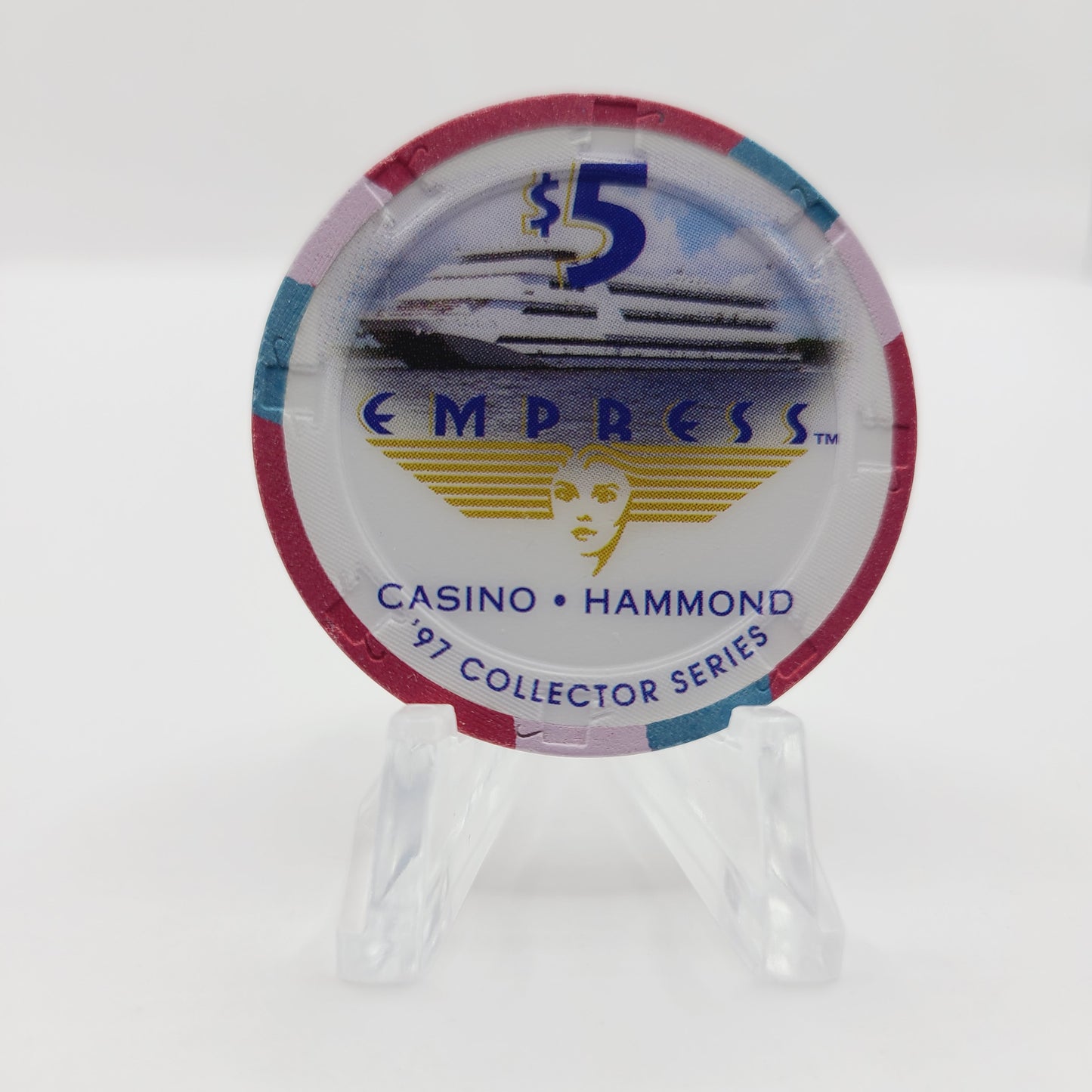 Empress "Riverboat" Casino Hammond Indiana 1997 "1st Anniversary" $5Chip