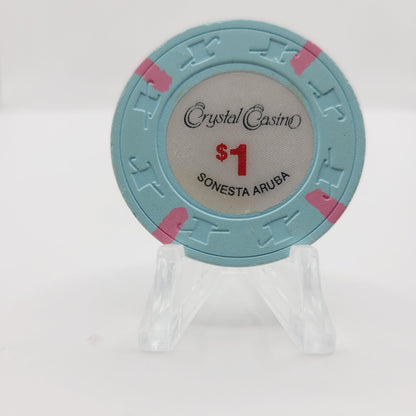 Crystal Casino "Sonesta Renaissance" Resort & Casino Oranjestad Aruba $1 Chip