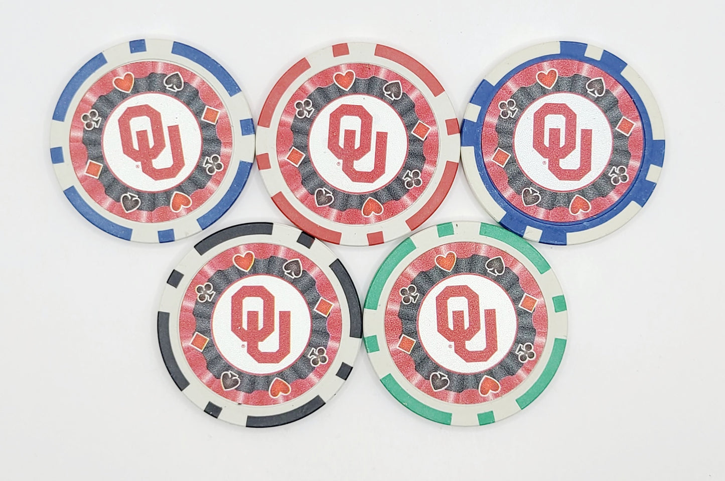 Oklahoma Sooners Set of 5 Fantasy Chips