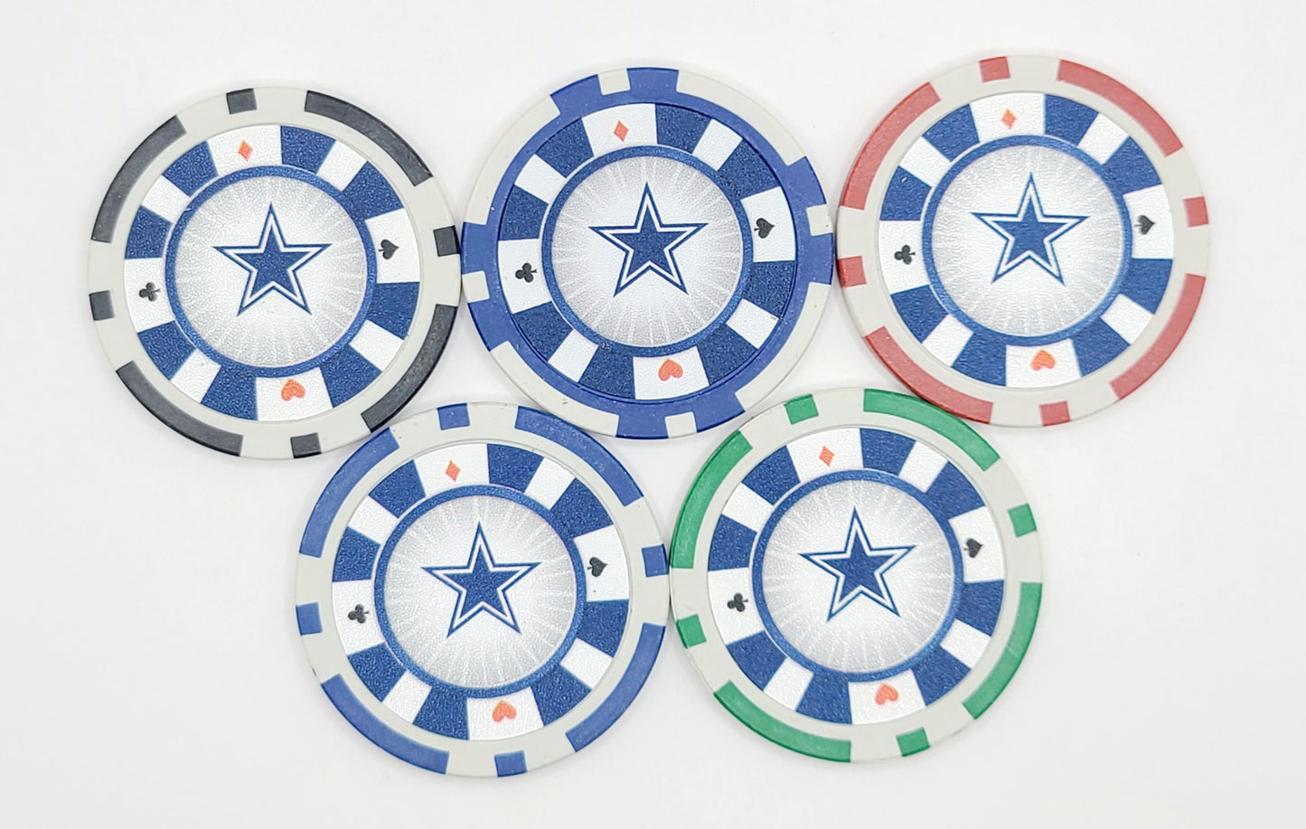 Dallas Cowboys Set of 5 Fantasy Chips