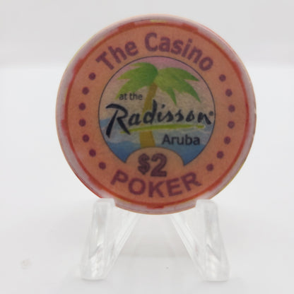 The Casino "Radisson" Palm Beach Aruba $2 Poker Chip