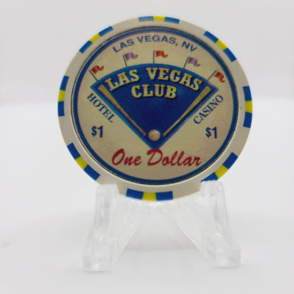 Las Vegas Club Casino Las Vegas Nevada 1996 $1 Chip N8676