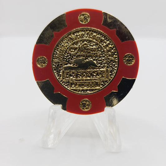 Hollywood Park Casino Inglewood California 1997 "Year of the Ox" $8 Chip LTD