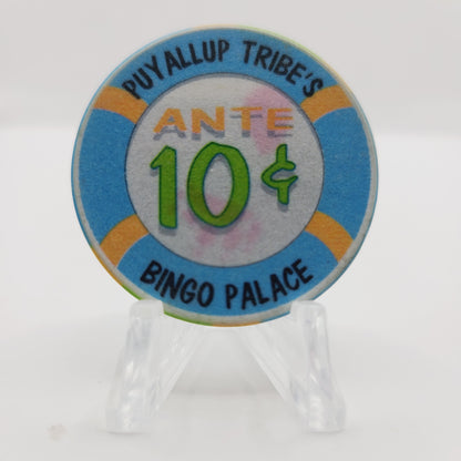 Puyallup Tribe's Bingo Palace Tacoma Washington "Ante" $.10 Chip