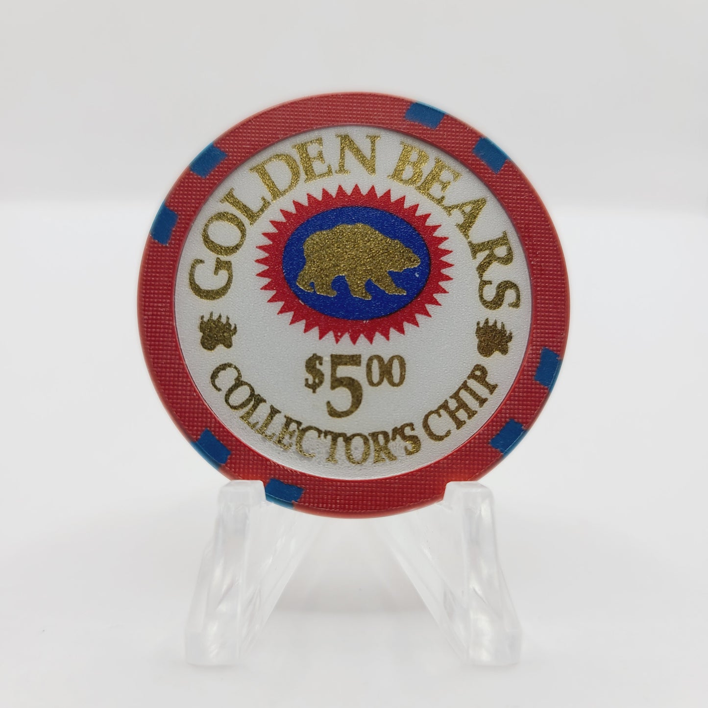 Golden Bears Casino Klamath California 2016 "Collector's Chip" $5 Chip