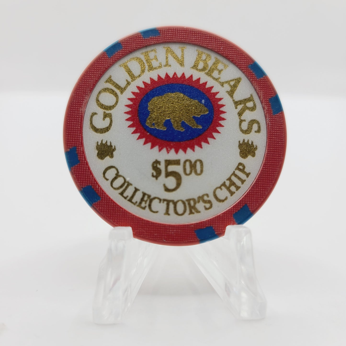 Golden Bears Casino Klamath California 2016 "Collector's Chip" $5 Chip