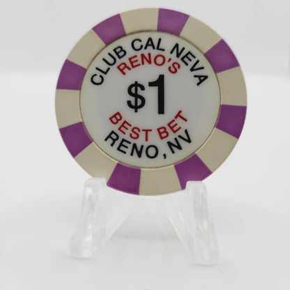 Club Cal-Neva Hotel Casino Reno Nevada 2003 $1 Chip E0269