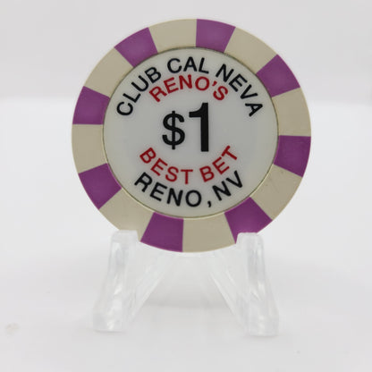 Club Cal-Neva Hotel Casino Reno Nevada 2003 $1 Chip E0269