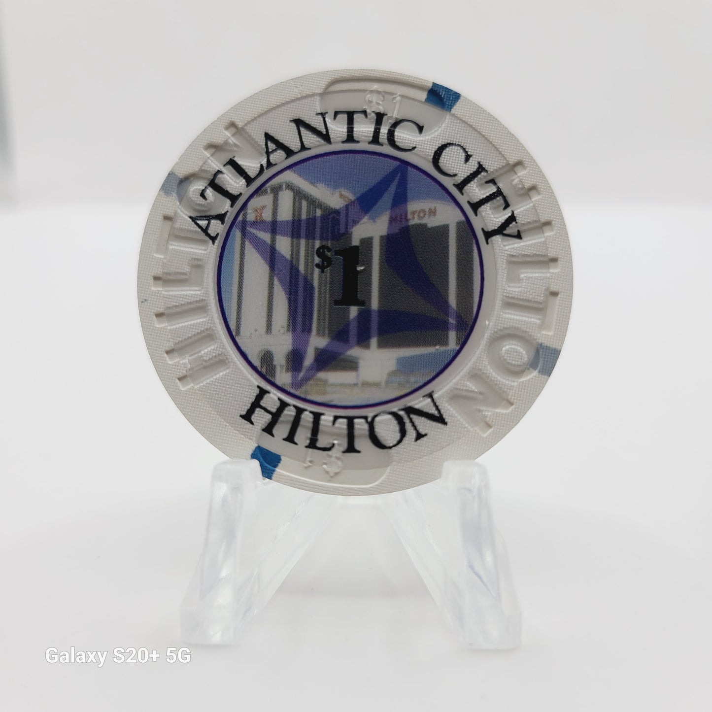 Atlantic City Hilton Hotel Casino Atlantic City New Jersey $1 Chip