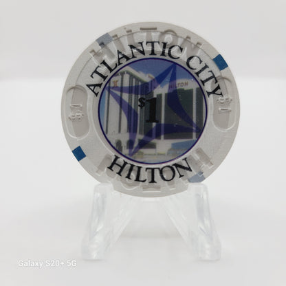 Atlantic City Hilton Hotel Casino Atlantic City New Jersey $1 Chip