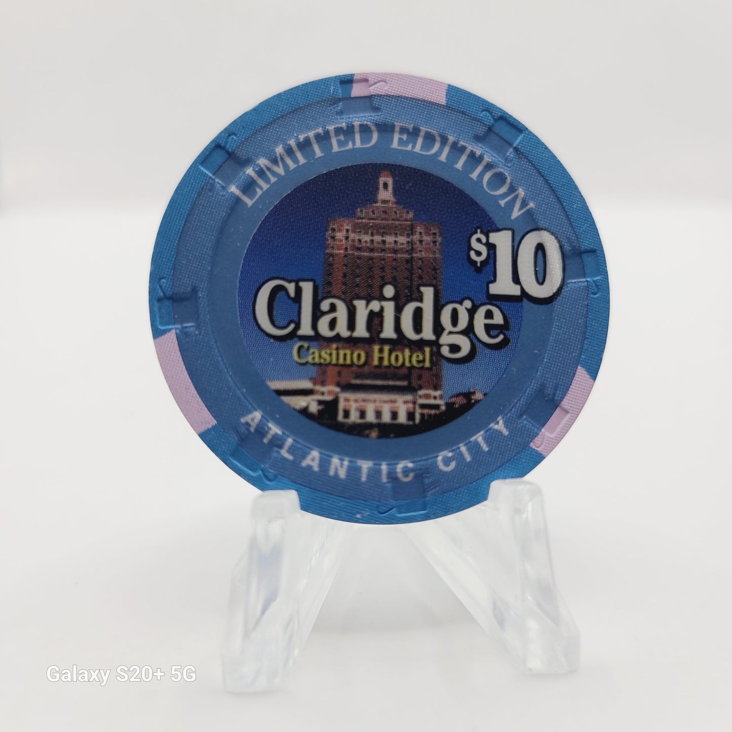 Claridge Casino Hotel Atlantic City New Jersey $10 Chip